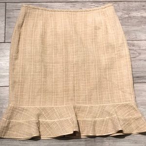 2/$18 Tweed Skirt Kasper Ruffled 12P Lined